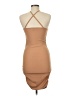 Shein Solid Tan Cocktail Dress Size XS - photo 2