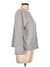 J.Crew 100% Cotton Graphic Stripes Color Block Solid White Long Sleeve Top Size L - photo 4