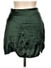 Lyaner Solid Green Casual Skirt Size L - photo 1