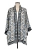 Max Studio 100% Polyester Paisley Blue Gray Kimono Size M - photo 1