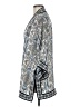 Max Studio 100% Polyester Paisley Blue Gray Kimono Size M - photo 5