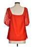 Sunday in Brooklyn Orange Short Sleeve Blouse Size M - photo 2