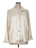 Unbranded Metallic Ivory Long Sleeve Blouse Size XL (estimated) - photo 1