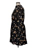 POPSUGAR 100% Rayon Floral Black Casual Dress Size XL - photo 5