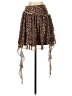 Shein Animal Print Brown Casual Skirt Size 4 - photo 1