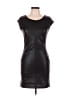 Bebop Solid Black Casual Dress Size L - photo 1