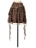 Shein Animal Print Brown Casual Skirt Size 4 - photo 2