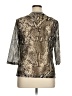 Gerry Weber Animal Print Snake Print Silver 3/4 Sleeve Top Size 14 - photo 2