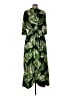 ThirdLove 100% Polyester Tropical Green Casual Dress Size L - photo 1
