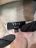 VICI 100% Polyester Plaid Ivory Faux Fur Jacket Size L - photo 6