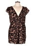 Emery Rose Animal Print Brown Romper Size 0X - photo 1