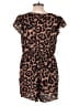 Emery Rose Animal Print Brown Romper Size 0X - photo 2