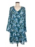 Unbranded Print Teal Casual Dress Size M (estimated) - photo 1