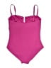 DKNY Solid Pink One Piece Swimsuit Size XL - photo 2