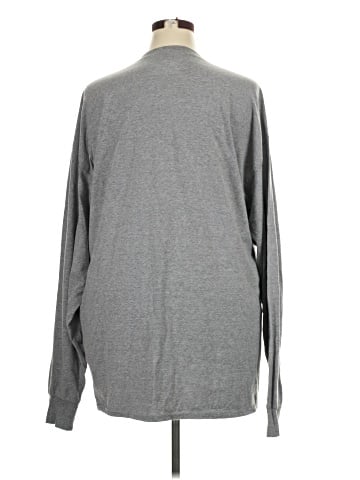 Hanes Long Sleeve Henley (view 2)