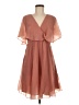 ASOS 100% Polyester Pink Orange Cocktail Dress Size 6 - photo 1