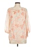 LC Lauren Conrad 100% Polyester Orange 3/4 Sleeve Blouse Size M - photo 1
