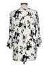 West Kei 100% Polyester Silver 3/4 Sleeve Blouse Size L - photo 2