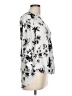 West Kei 100% Polyester Silver 3/4 Sleeve Blouse Size L - photo 4
