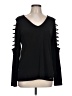 MICHAEL Michael Kors Black Long Sleeve Top Size L - photo 1