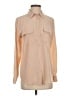 Equipment Color Block Tan Long Sleeve Blouse Size S - photo 1