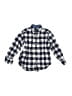 Tooby Doo 100% Cotton Checkered-gingham Blue Long Sleeve Button-Down Shirt Size 18-24 mo - photo 1
