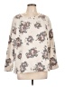 J.Jill 100% Cotton Floral Ivory Pullover Sweater Size L - photo 1