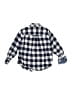 Tooby Doo 100% Cotton Checkered-gingham Blue Long Sleeve Button-Down Shirt Size 18-24 mo - photo 2