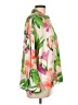Zara 100% Polyester Floral Green Long Sleeve Blouse Size XL - photo 4