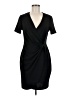 APRICOT Solid Black Cocktail Dress Size M - photo 1