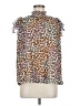 Sugar Lips 100% Polyester Animal Print Brown Sleeveless Blouse Size M - photo 1