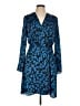 Equipment 100% Polyester Blue Casual Dress Size L - photo 1
