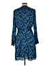 Equipment 100% Polyester Blue Casual Dress Size L - photo 2