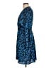 Equipment 100% Polyester Blue Casual Dress Size L - photo 5