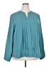 Blooming Jelly Teal Long Sleeve Polo Size XXL - photo 1