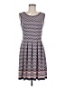 Max Studio Argyle Blue Casual Dress Size M - photo 1