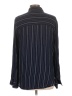 William Rast Stripes Black Long Sleeve Blouse Size L - photo 2
