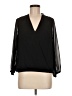 Thalia Sodi 100% Polyester Black Long Sleeve Blouse Size M - photo 1