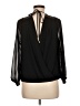 Thalia Sodi 100% Polyester Black Long Sleeve Blouse Size M - photo 2