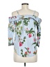Truth NYC 100% Cotton Blue 3/4 Sleeve Blouse Size M - photo 2