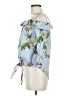 Truth NYC 100% Cotton Blue 3/4 Sleeve Blouse Size M - photo 5