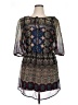 Bebop 100% Polyester Paisley Brown Casual Dress Size XL - photo 1