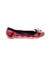 Tory Burch Print Red Burgundy Flats Size 7 - photo 1