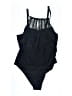 Unbranded Solid Black One Piece Swimsuit Size M (estimated) - photo 1