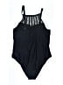 Unbranded Solid Black One Piece Swimsuit Size M (estimated) - photo 2