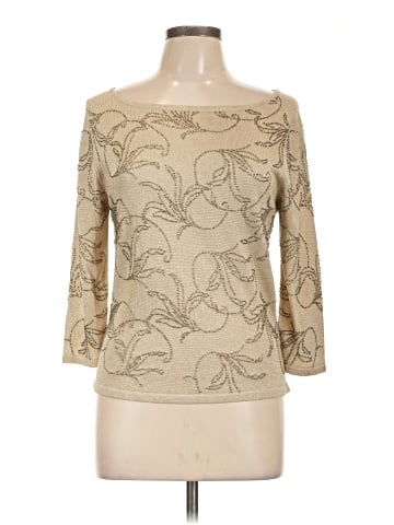 Carmen Marc Valvo Collection 3/4 Sleeve Top (view 1)