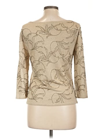 Carmen Marc Valvo Collection 3/4 Sleeve Top (view 2)