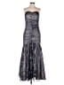 Jump Apparel 100% Polyester Metallic Silver Cocktail Dress Size 11 - 12 - photo 1