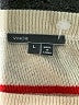 Vince. 100% Cashmere Stripes Red Cashmere Pullover Sweater Size L - photo 7