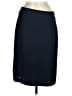 Mary McFadden 100% Polyester Solid Black Blue Casual Skirt Size 8 - photo 1